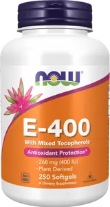 NOW Foods Vitamin E-400 IU MT Смесени Токофероли