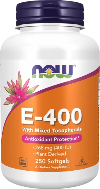 NOW Foods Vitamin E-400 IU MT Смесени Токофероли
