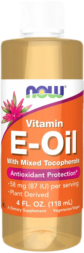 NOW Foods Vitamin E-Oil Liquid Mixed Tocopherols Витамин E - 118 мл, 96 дози