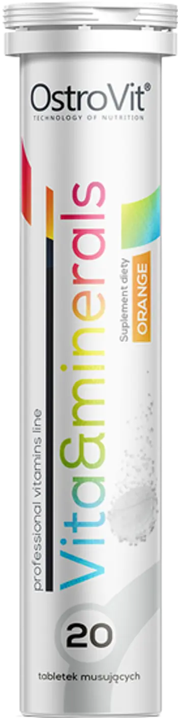 OstroVit Vita&Minerals Effervescent Vitamins & Minerals Дневни Мултивитамини Ефервесцентни Таблетки - 20 разтворими таблетки, 10 дози