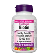 Webber Naturals Biotin Extra Strength 10000 мкг Биотин Екстра Сила