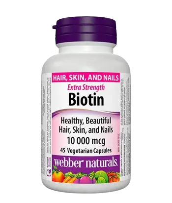 Webber Naturals Biotin Extra Strength 10000 мкг Биотин Екстра Сила