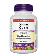 Webber Naturals Calcium Citrate 300 мг Calcium Citrate Калций Цитрат - 120 таблетки, 120 дози