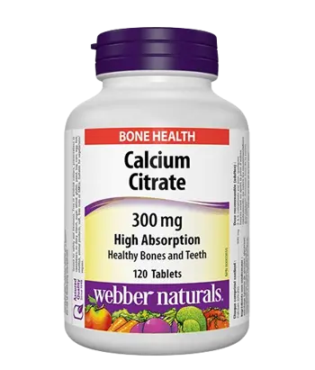 Webber Naturals Calcium Citrate 300 мг Calcium Citrate Калций Цитрат - 120 таблетки, 120 дози