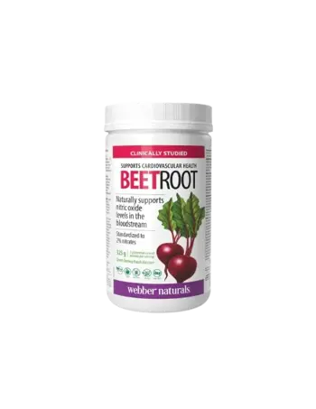 Webber Naturals Червено Цвекло 5000 мг Тонус, Издръжливост и Кръвообращение - 265 грама прах, 50 дози
