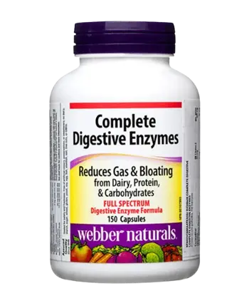 Webber Naturals Complete Digestive Enzymes Храносмилателни Ензими - 150 капсули, 150 дози