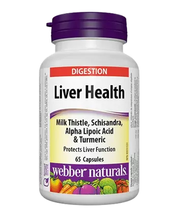 Webber Naturals Liver Health  Чернодробна Детоксикация - 65 капсули, 65 дози