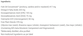 Webber Naturals Lowers Cholesterol Omega 3 and CoQ10 Oмега-3, Растителни Стероли и Коензим Q10 - 200 гел капсули със забавено освобождаване, 100 дози