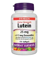 Webber Naturals Lutein 25 мг with Zeaxanthin 5 мг Extra Strength Зрение Лутеин + Зеаксантин - 175 софтгел капсули, 175 дози