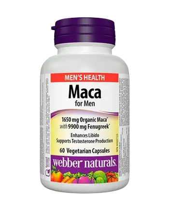 Webber Naturals Maca for Men Мака за Мъже - 60 веге капсули, 60 дози