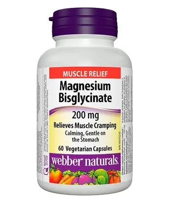 Webber Naturals Magnesium Bisglycinate 200 мг Магнезий (бисглицинат) Високоусвоим