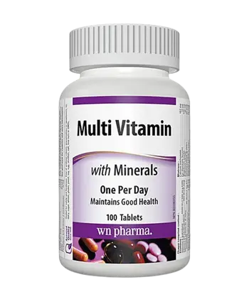 Webber Naturals Multi Vitamin with Minerals Мултивитамини + Минерали - 100 таблетки, 100 дози