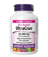 Webber Naturals Ultra Strength UltraCran 30000 мг Уринарен Тракт Червена Боровинка - 100 веге капсули, 100 дози