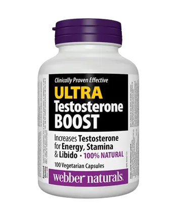Webber Naturals Ultra Testosterone Boost Ултра Тестостерон Бууст - 100 веге капсули, 100 дози