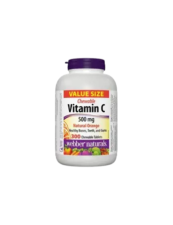 Webber Naturals Vitamin C 500 мг Chewable Витамин С Дъвчащи Таблетки