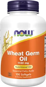 NOW Foods Wheat Germ Oil 1130 мг Пшеница - 100 гел капсули, 50 дози