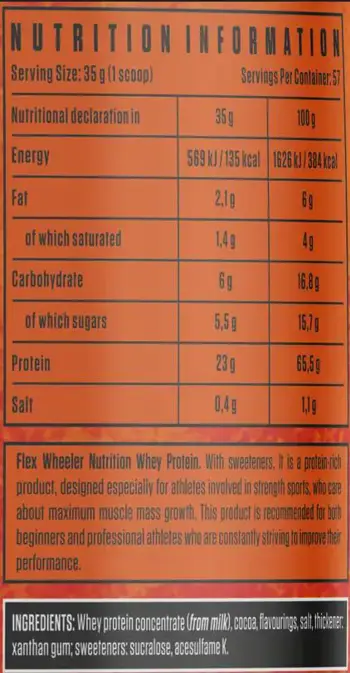 Flex Wheeler Signature Series Whey Protein Суроватъчен Протеин - 2000 грама, 57 дози