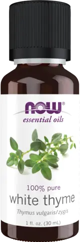 NOW Foods White Thyme Oil 100% Thymus Vulgaris / Zygis Етерично Масло от Мащерка - 30 мл