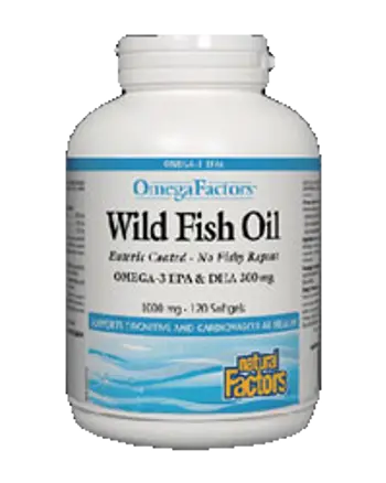 Natural Factors Wild Fish Oil Омега-3 от дива риба х 120 гел капсули