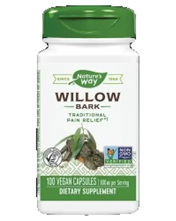 Nature's Way Willow Bark 400 mg Екстракт от бяла върба за облекчаване на болката х 100 капсули