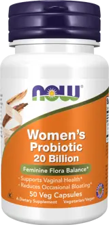 NOW Foods Women's Probiotic 20 Billion Дамски Пробиотик с 20 Милиарда Здравословни Бактерии - 50 веге капсули, 50 дози