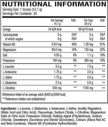 XTEND Xtend Original BCAA / 30 Servings -  435 грама, 30 Дози