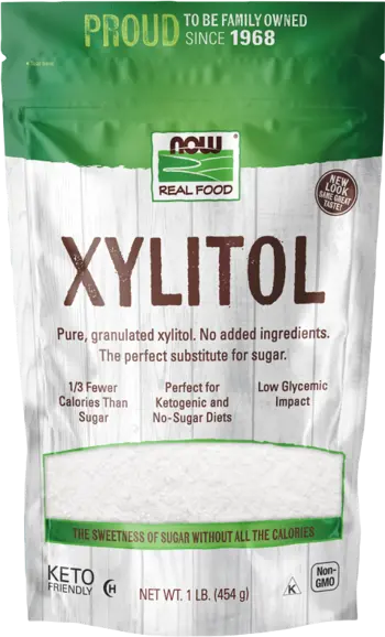 NOW Foods Xylitol Powder 100% Pure Ксилитол на Прах - 454 грама