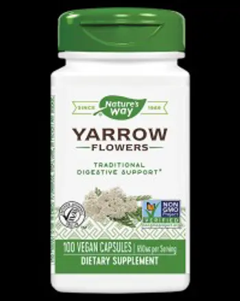 Nature's Way Yarrow Flowers 325 mg Подкрепа за храносмилането и имунитета х 100 капсули