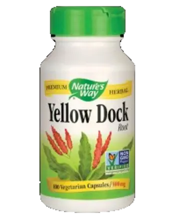 Nature's Way Yellow Dock Root 500 mg Корен от къдрав лапад х 100 капсули