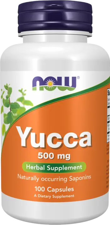 NOW Foods Yucca 500 мг Юка - 100 капсули, 50 дози