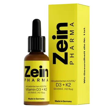 ZEINpharma Витамини Д3 200 IU + К2 15 μg Капки – За здрави кости и имунитет 20 мл