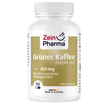 ZEINpharma Зелено Кафе (Green Coffee) 450 mg Екстракт с 50% Хлорогенна киселина х 90 капсули