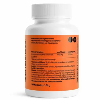 ZEINpharma Зеленоуста Мида (Greenlip Mussel) 500 mg За здрави стави и хрущяли х 90 капсули