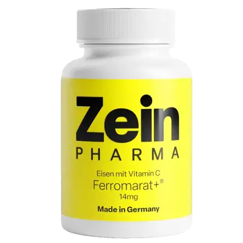 ZEINpharma Желязо с Витамин С от Ацерола Ferromarat В подкрепа на енергията и имунитета х 90 капсули