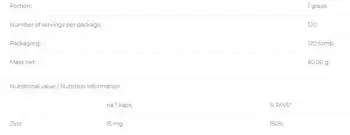 Zinc 15 mg