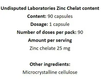 Zinc Chelat 25 mg