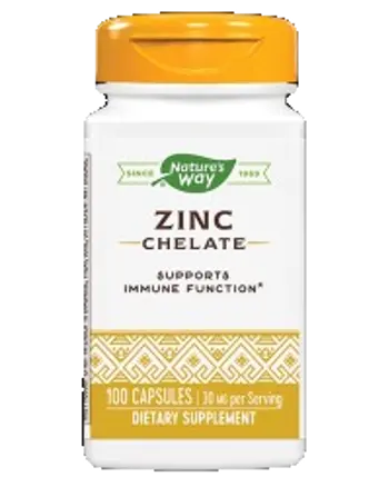 Nature's Way Zinc Chelate 30 mg Подкрепа за имунната функция х 100 капсули