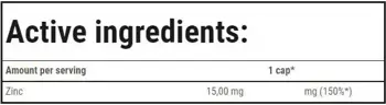 Trec Nutrition Zinc Gluconate 15 mg За силен имунитет