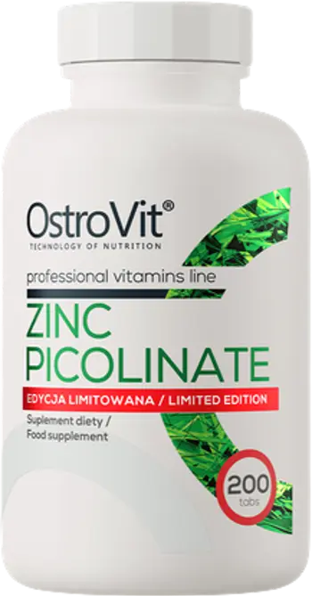 OstroVit Zinc Picolinate 15 мг Limited Edition Цинк Пиколинат - 200 таблетки, 200 дози