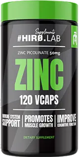 Hiro.Lab Zinc Picolinate 50 mg Цинк Пиколинат за Имунитет, Тестостерон и Възстановяване