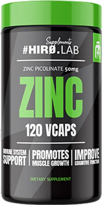 Hiro.Lab Zinc Picolinate 50 mg Цинк Пиколинат за Имунитет, Тестостерон и Възстановяване