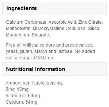 MyProtein Zinc Цинк Цитрат - 90 таблетки, 90 дози