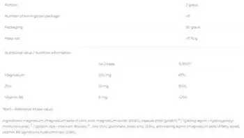 6PAK Nutrition ZMB Цинк, Магнезий и Витамин В6 - 90 капсули, 45 дози