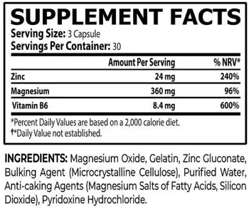 Core Champs ZMB6 Zinc, Magnesium & B6