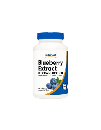 Nutricost Blueberry Extract 8000mg Екстракт от синя боровинка за зрение х 180 капсули
