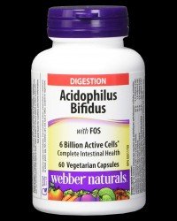 Acidophilus Bifidus with FOS 6 Billion Active Probiotics