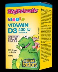 BigFriends Liquid Vitamin D3 for Kids 400 IU