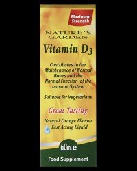Fast Acting Liquid Vitamin D3 / 100 IU per Drop