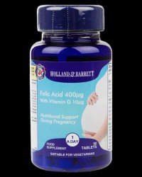 Folic Acid 400 mcg + Vitamin D 400 IU / Pregnancy Support