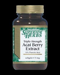 Triple Strength Acai Berry Extract 75 mg